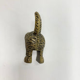 KNOB Dog Tail in Antique Brass Metal. Decorative Hardware for Cabinets, Drawers, and Furniture